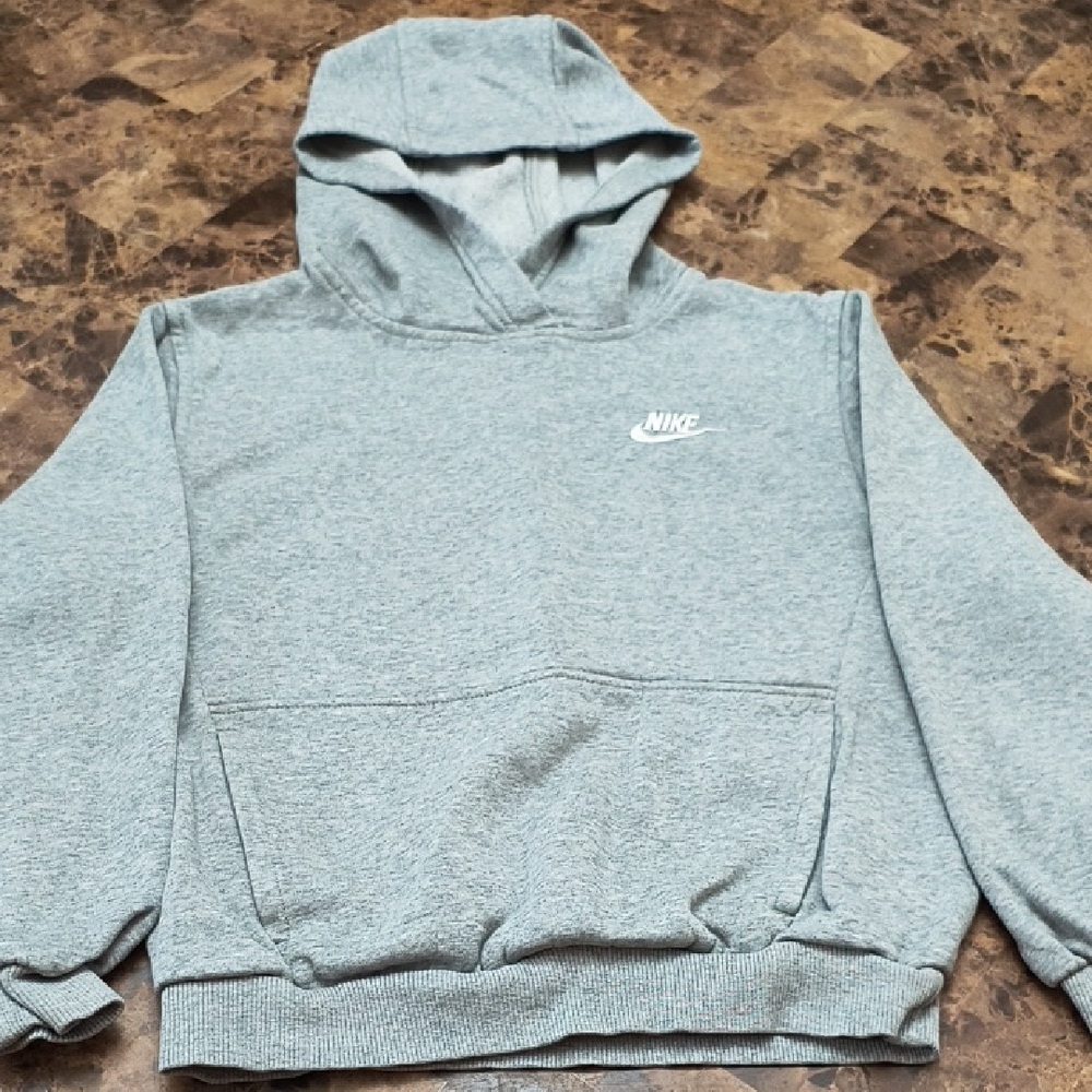 Nike Light Gray Kids Hoodie